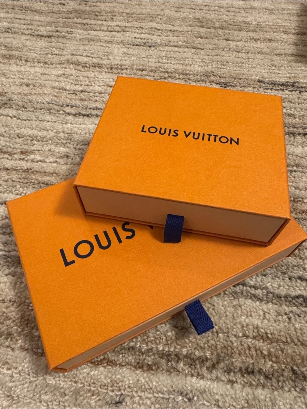 Louis Vuitton Orange and Navy Gift Box Set